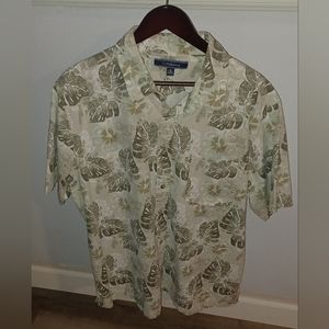 Croft & Barrow Green Hawaiian Shirt Men’s Size XL